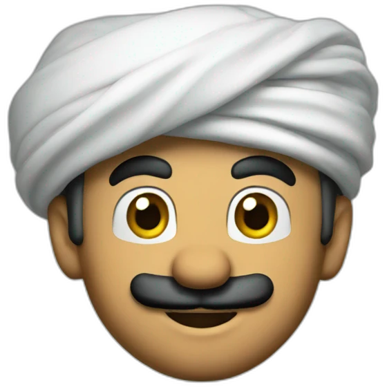 Super-Mario-with-turban emoji
