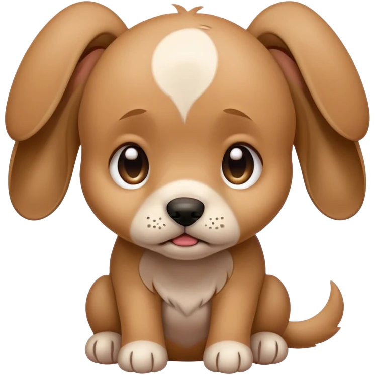 Crying puppy emoji