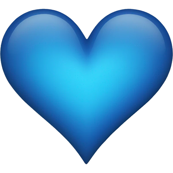 Blue heart emoji