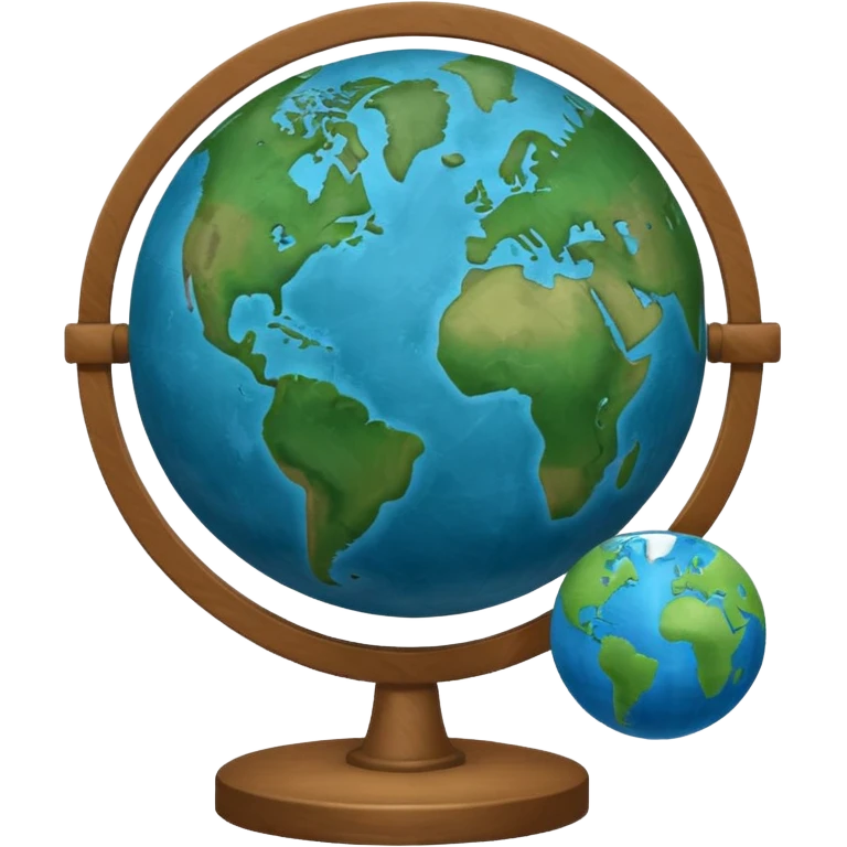 globe on a school chalkboard emoji