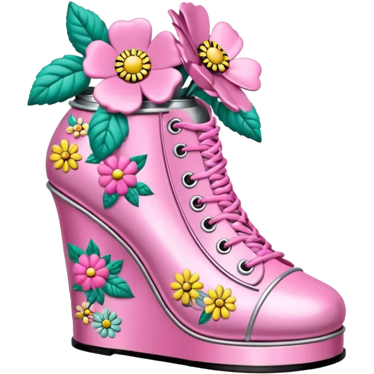 Betsey Johnson style spam can  shoe sculpture  emoji