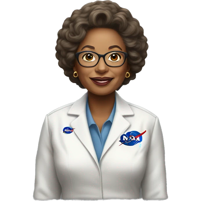 Annie Easley, NASA scientist uniform, no göasses emoji