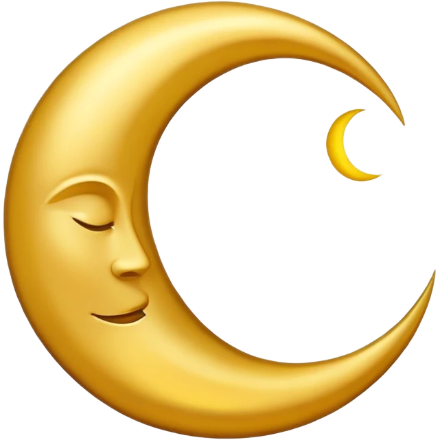 crescent moon emoji