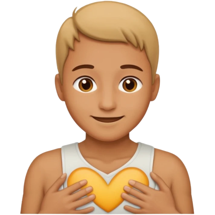 Armpit cuddles head on chest  emoji