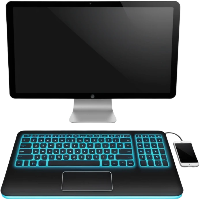 компьютер с пустым экраном emoji