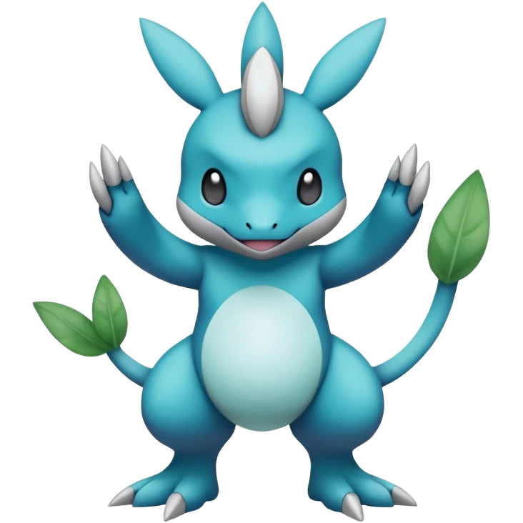 Inteleon-Vibrava-Pokémon-Fusion, full body emoji