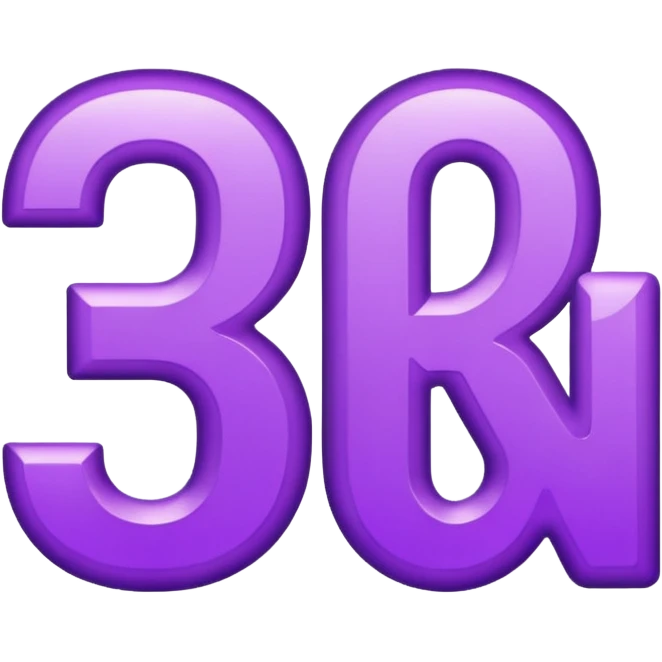 text that spells "YOU" in a shiny purple fancy text font  emoji