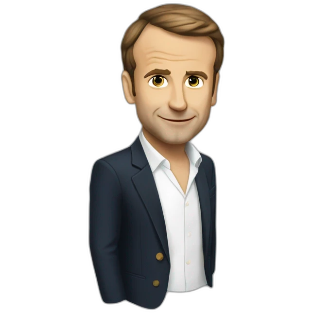 Macron en slip emoji