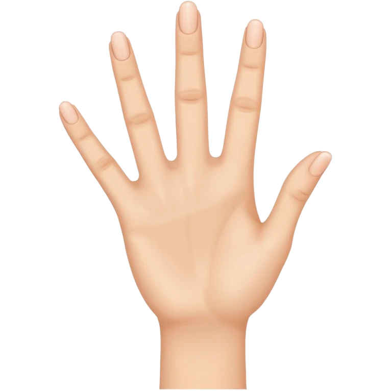 Hand showing 4 fingers emoji