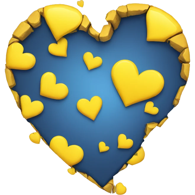 Broken yellow heart emoji