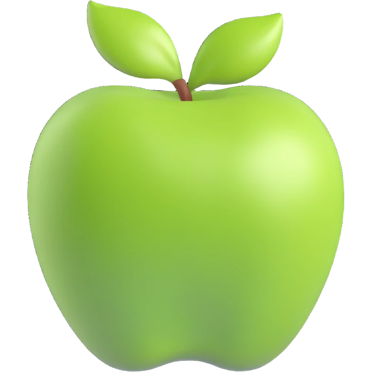 green apple emoji