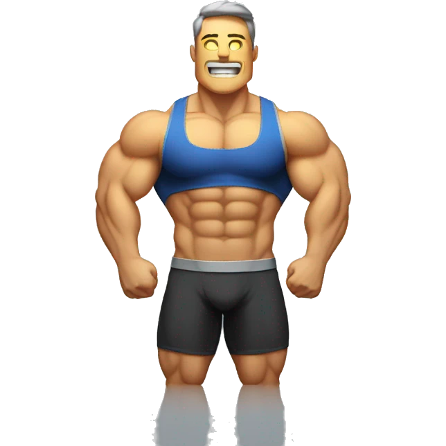 battery like a bodybuilder emoji
