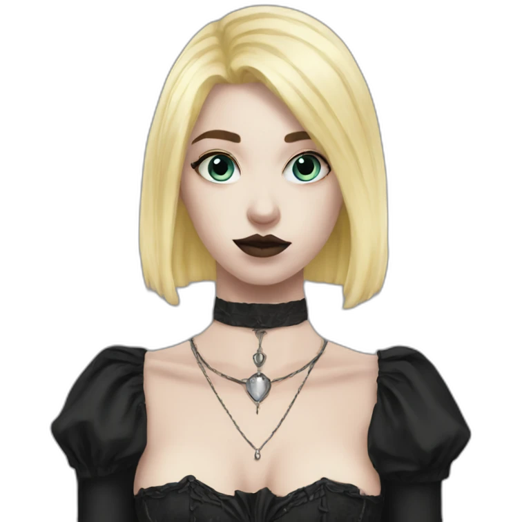 blond femboy gothic emoji