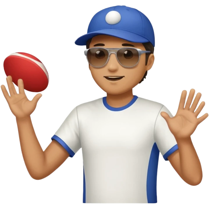 man throwing a frisbee emoji