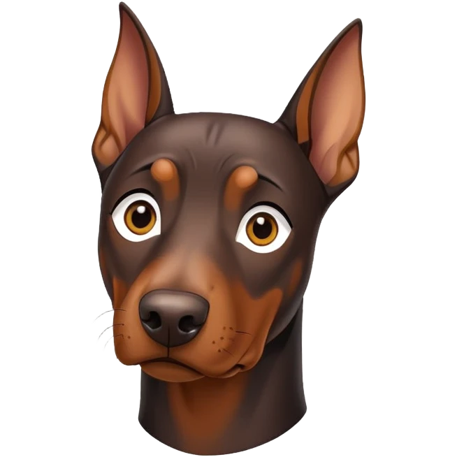 Doberman bored emoji