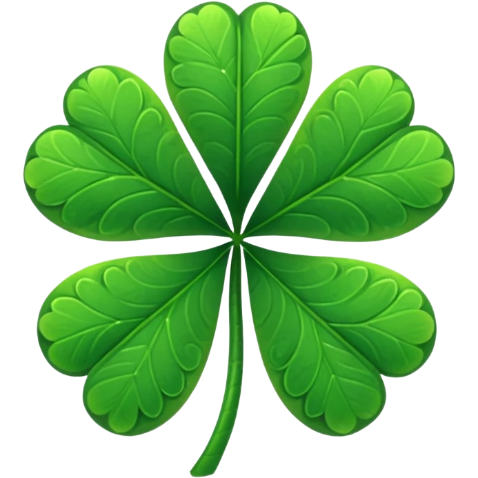 Trébol de 5 hojas emoji