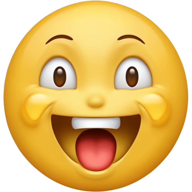 A screaming and laughing emoji  emoji