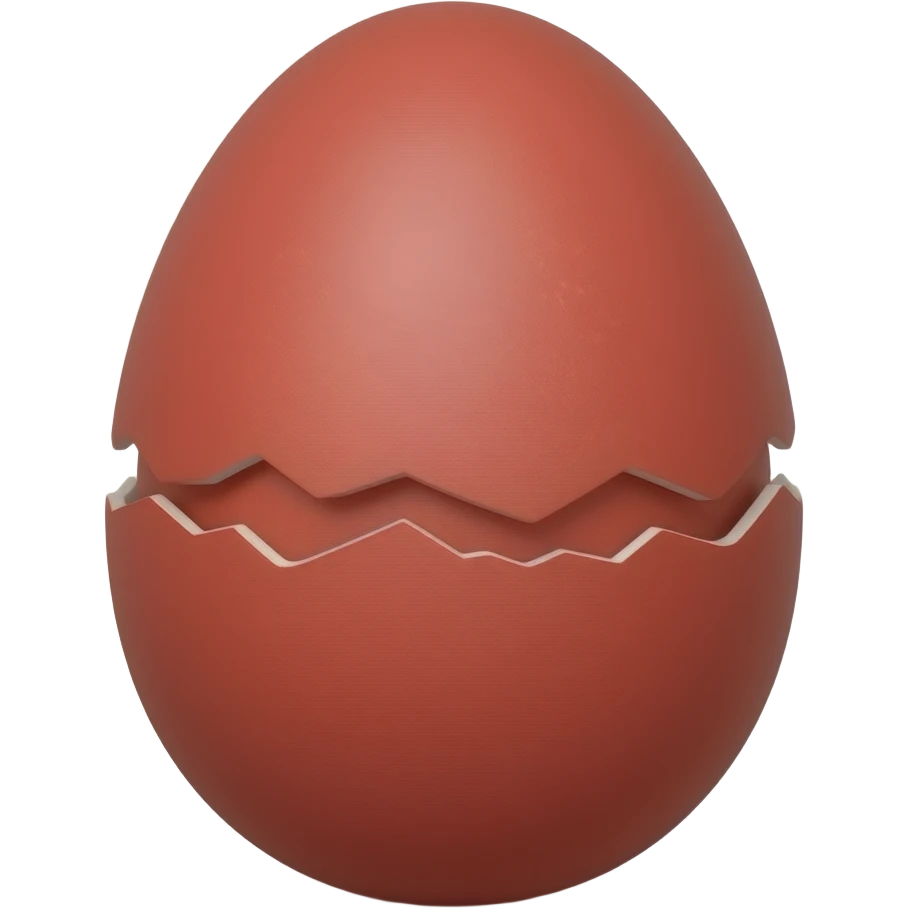 Two red eggs one on top of each other emoji