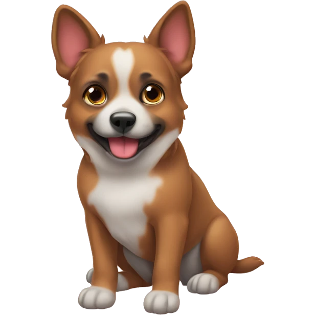 Hund mit herzaugen emoji