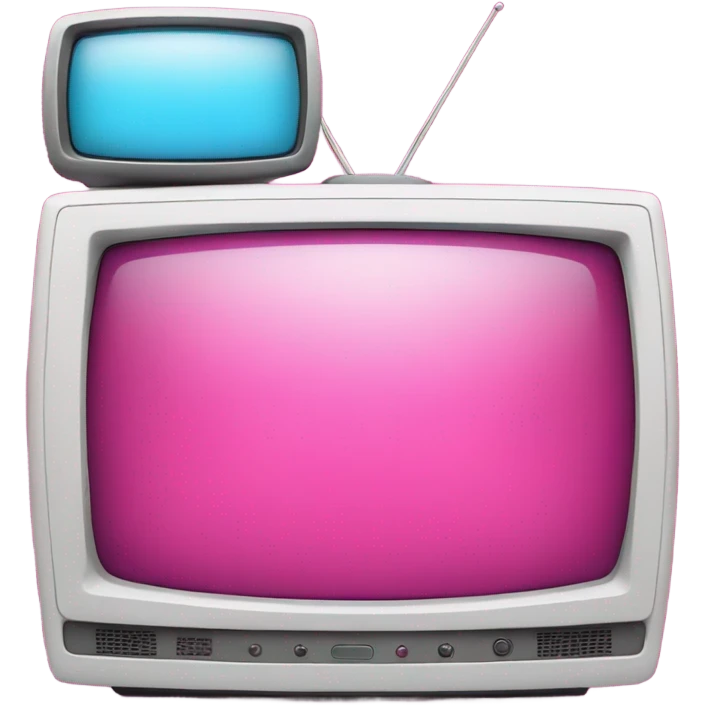 Pink tv emoji