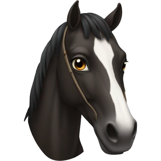 caballo negro emoji