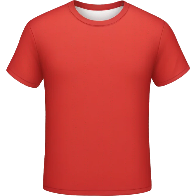 tshirt in red emoji