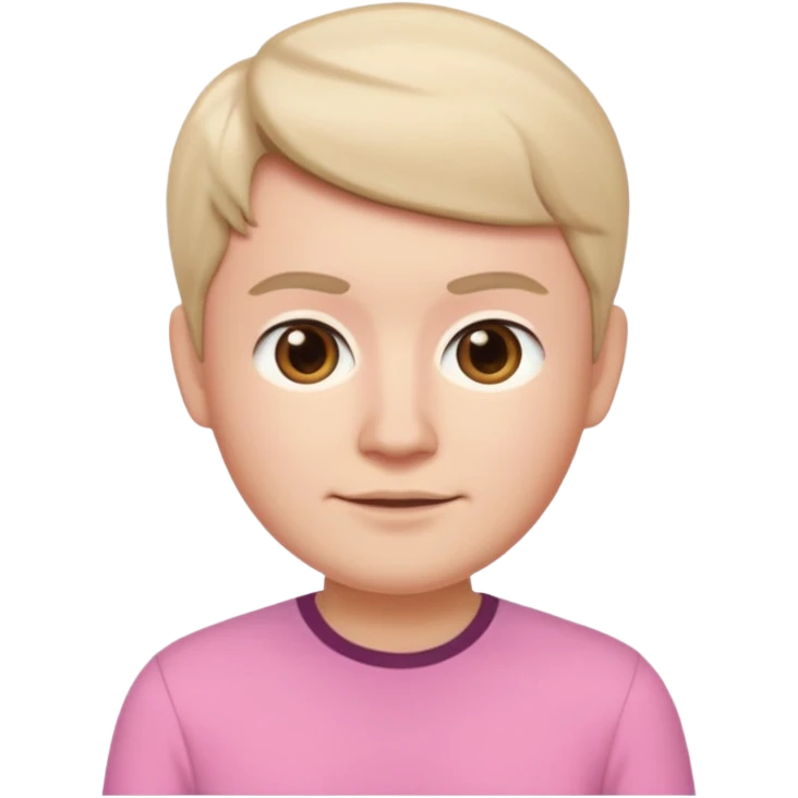 Memoji baju pink muka warna emoji