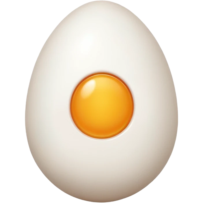 simple without face egg emoji