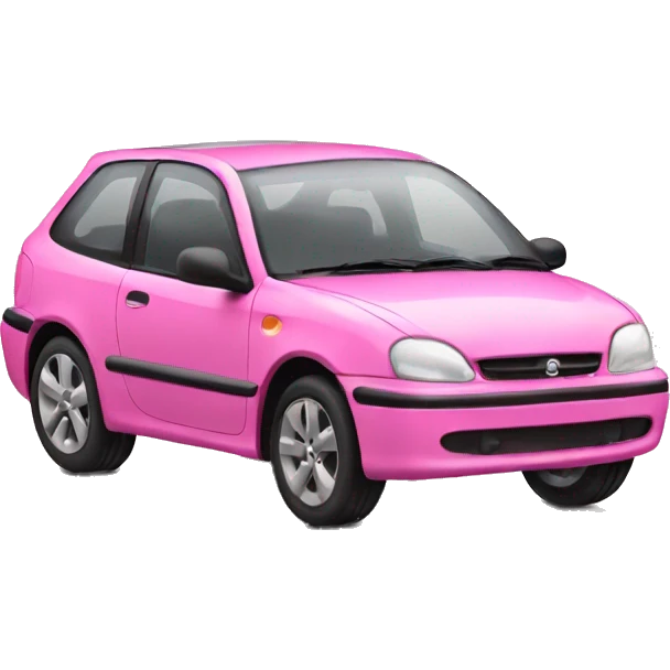 1 Pink glass car emoji