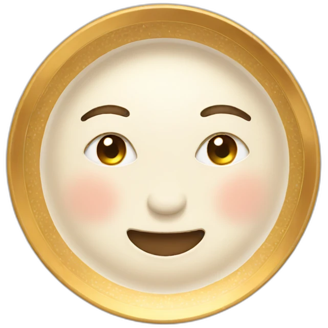 gold cute plate emoji
