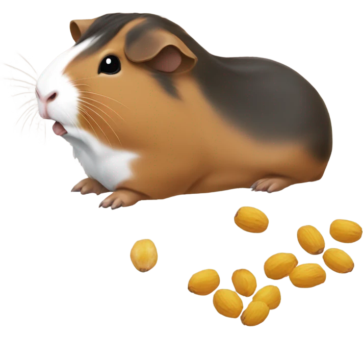 guinea pig eating seeds emoji