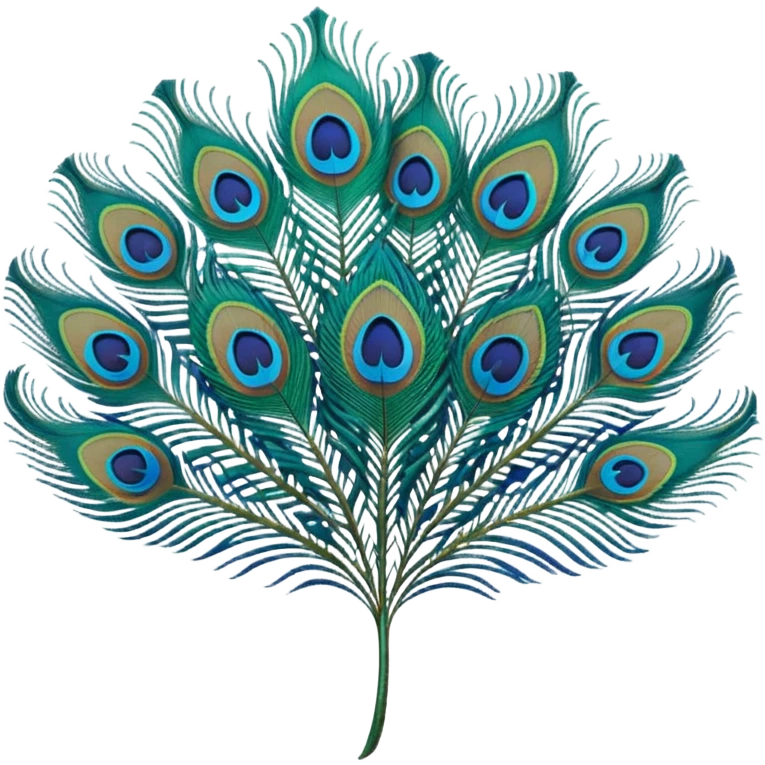Peacock feather emoji