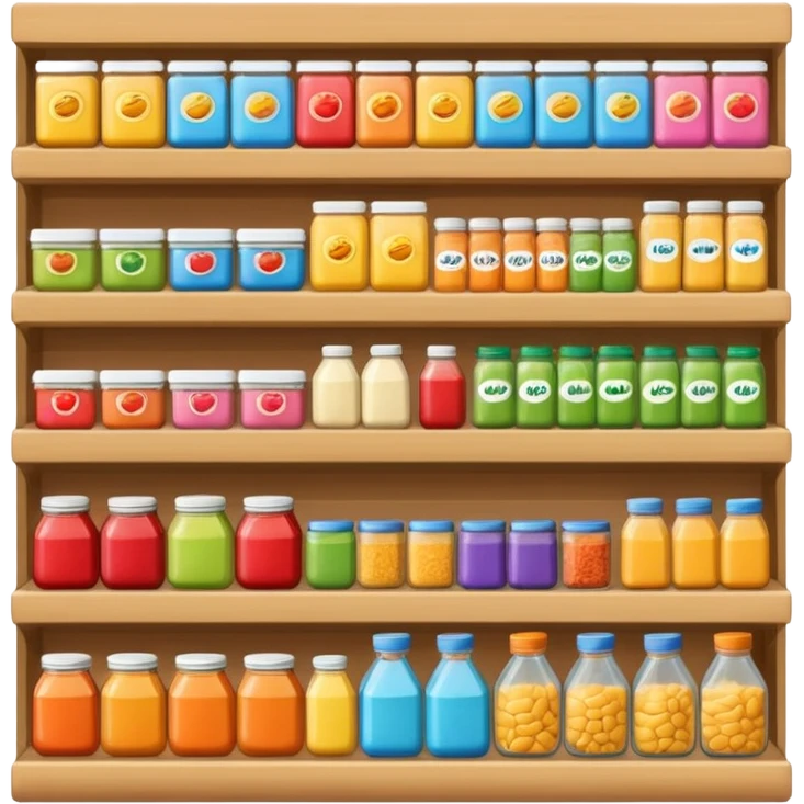 grocery store shelfs emoji