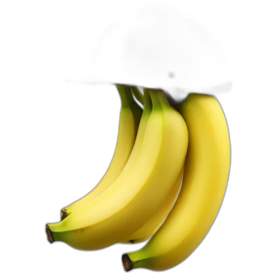 a banana with a helmet on emoji