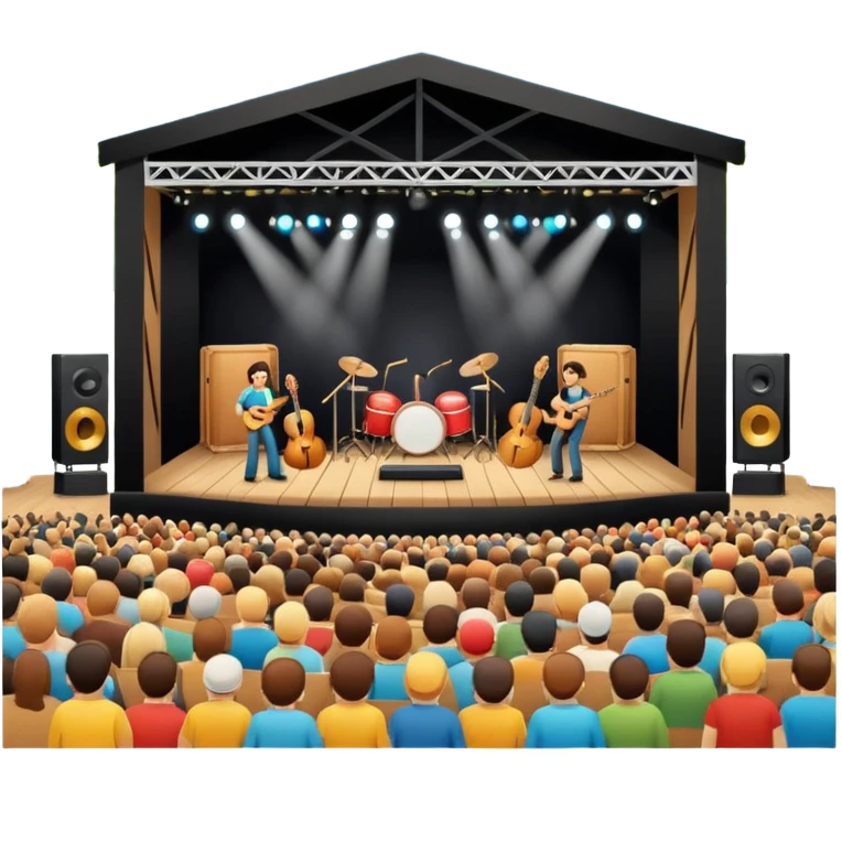 stage at the music festival primavera emoji