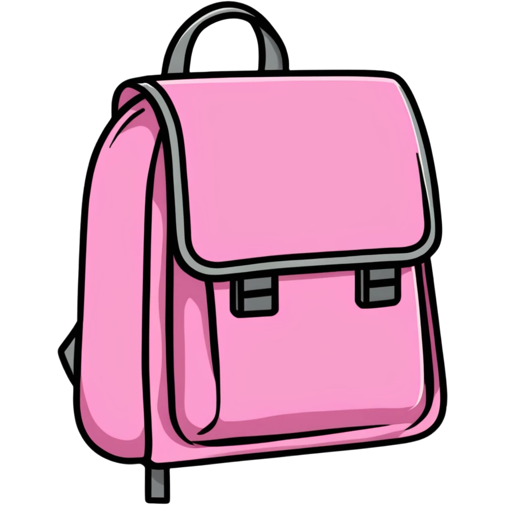 big pink explorer backpack emoji