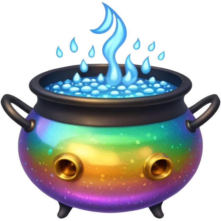 glitter cauldron emoji