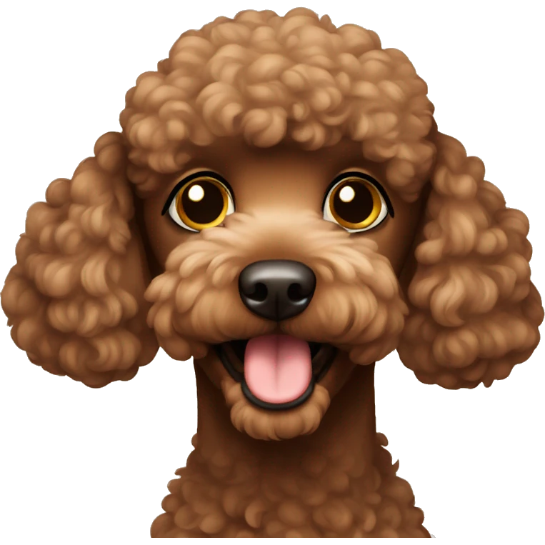 brown poodle emoji