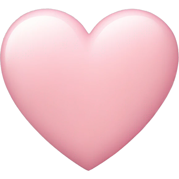 light pink heart emoji