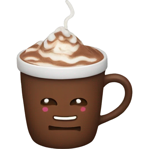 Cute hot chocolate  emoji