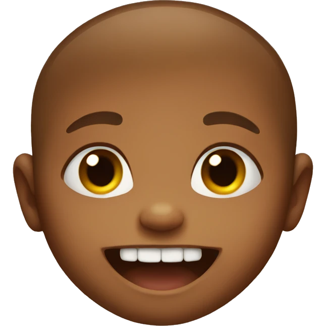Baby with large teeth emoji