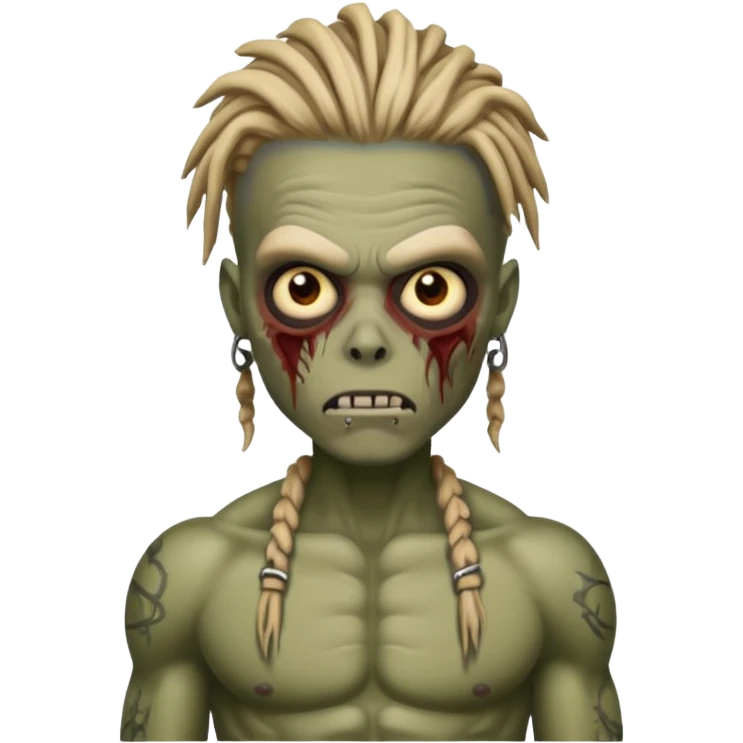 make a zombie boy that has dreads and dont make him too frail emoji