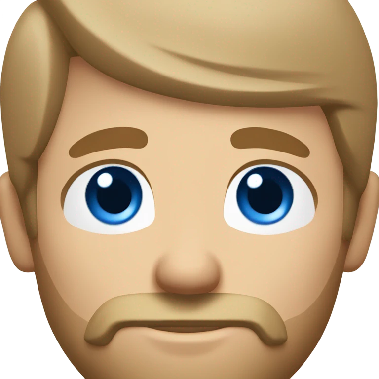 Male farmer, short beard (light brown hair and BLUE eyes) emoji