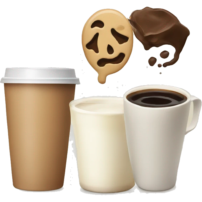 Milk and coffee  emoji