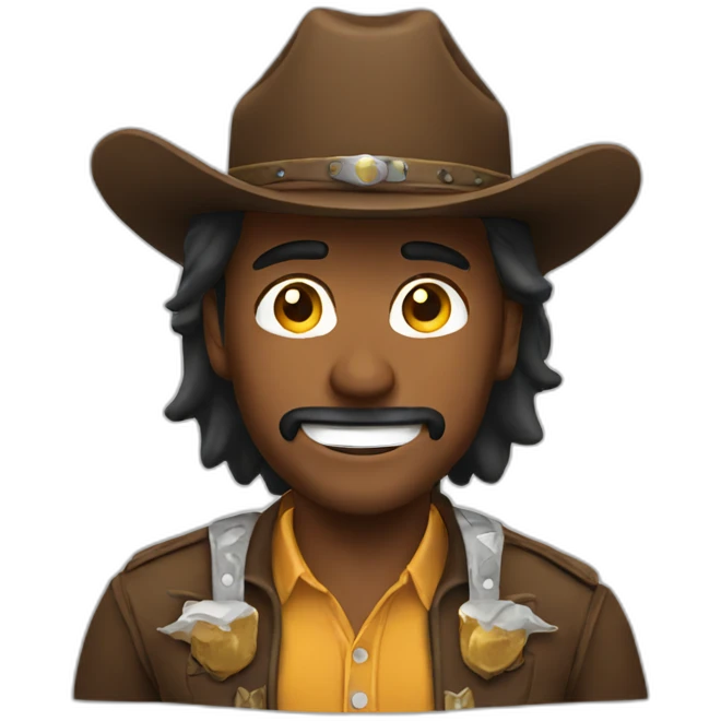 Cowboy celebrating emoji