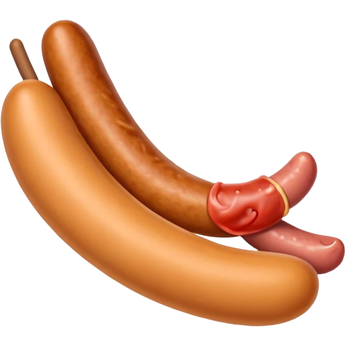 Mouth eating a sausage emoji