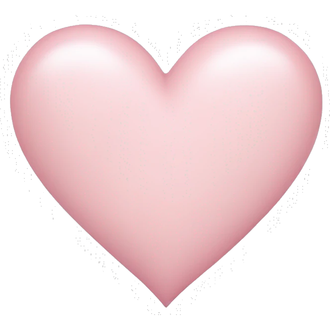 light pink heart emoji