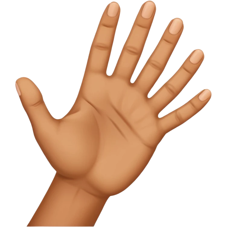 A hand emoji