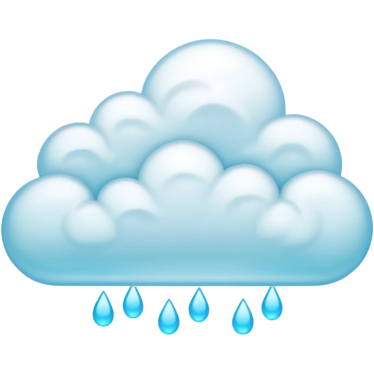 núvem japonesas ciano emoji