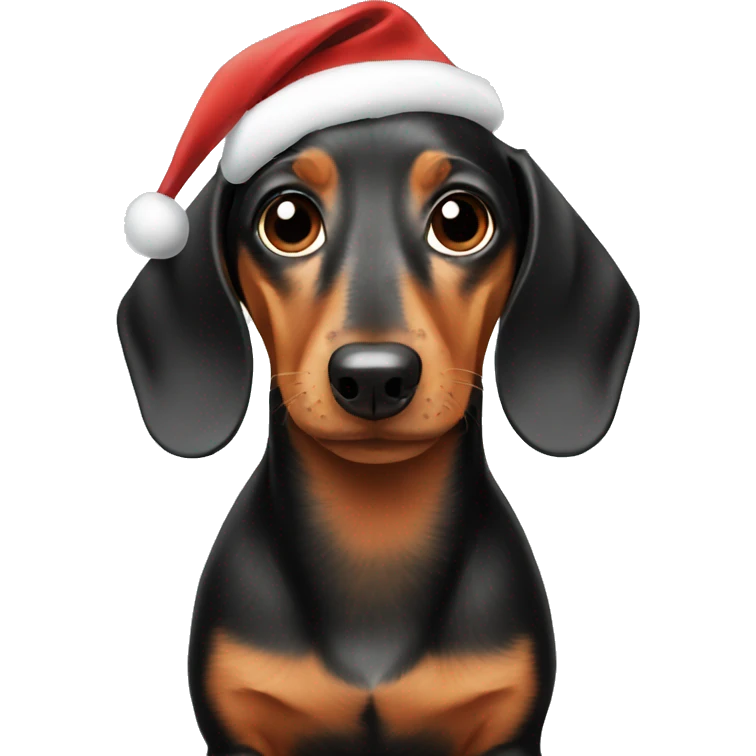Christmas Dachshund emoji